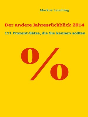 cover image of %--Der andere Jahresrückblick 2014